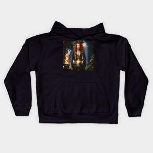 Fire Witch Kids Hoodie